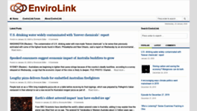 What Envirolink.org website looked like in 2020 (4 years ago)