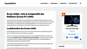 What Ecran-144hz.fr website looked like in 2020 (4 years ago)