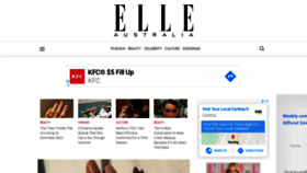 What Elle.com.au website looked like in 2020 (4 years ago)