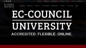 What Eccu.edu website looked like in 2020 (4 years ago)