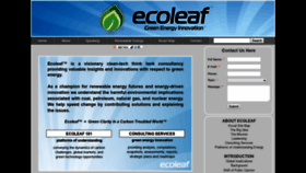 What Ecoleaf.com website looked like in 2020 (4 years ago)