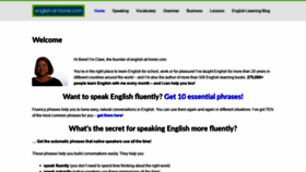 What English-at-home.com website looked like in 2020 (4 years ago)