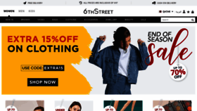 What En-qa.6thstreet.com website looked like in 2020 (4 years ago)