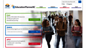 What Educationplannerbc.ca website looked like in 2020 (4 years ago)