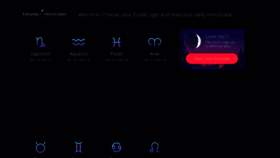 What Everydayhoroscopes.com website looked like in 2020 (5 years ago)