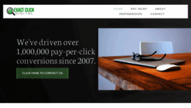 What Exactclickdigital.com website looked like in 2020 (4 years ago)