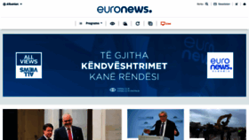 What Euronews.al website looked like in 2020 (4 years ago)