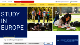 What Europestudycentre.com website looked like in 2020 (4 years ago)