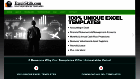 What Excel-skills.com website looked like in 2020 (4 years ago)