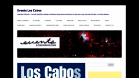 What Eventsloscabos.com website looked like in 2020 (4 years ago)