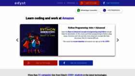What Edyst.com website looked like in 2020 (4 years ago)