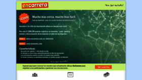 What Encarrera.com.ar website looked like in 2020 (4 years ago)