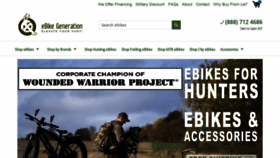 What Ebikegeneration.com website looked like in 2020 (4 years ago)