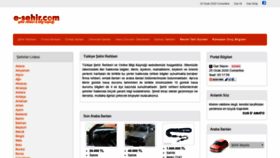 What E-sehir.com website looked like in 2020 (4 years ago)