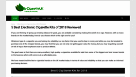 What E-cigaretteuk.org.uk website looked like in 2020 (4 years ago)