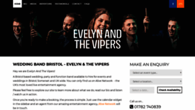 What Evelynandthevipers.co.uk website looked like in 2020 (4 years ago)