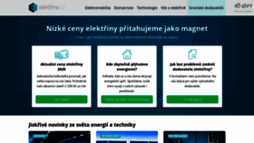 What Elektrina.cz website looked like in 2020 (4 years ago)