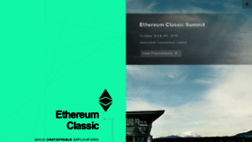 What Ethereumclassic.org website looked like in 2020 (4 years ago)