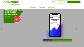 What Easybank.at website looked like in 2020 (4 years ago)