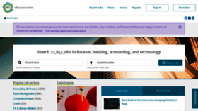 What Efinancialcareers.com.au website looked like in 2020 (4 years ago)