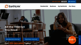 What Earthlink.net website looked like in 2020 (4 years ago)