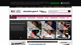 What Education.fr website looked like in 2020 (4 years ago)