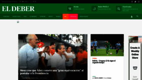 What Eldeber.com.bo website looked like in 2020 (4 years ago)