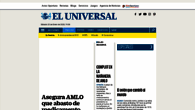 What Eluniversal.com.mx website looked like in 2020 (4 years ago)