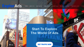 What Explorads.media website looked like in 2020 (4 years ago)