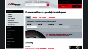 What E-pneumatiky.cz website looked like in 2020 (4 years ago)
