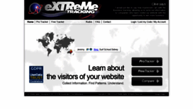 What Extremetracking.com website looked like in 2020 (4 years ago)