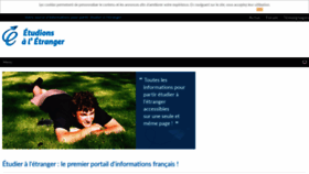 What Etudionsaletranger.fr website looked like in 2020 (4 years ago)