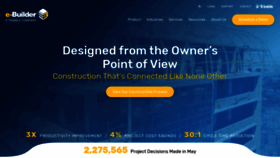 What E-builder.net website looked like in 2020 (4 years ago)