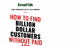What Email10k.com website looked like in 2020 (4 years ago)