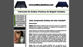 What Estibas-plasticas.com website looked like in 2020 (4 years ago)