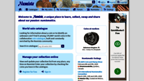 What En.numista.com website looked like in 2020 (4 years ago)