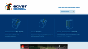 What Ecvet-toolkit.eu website looked like in 2020 (4 years ago)