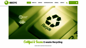 What Erecyc.com website looked like in 2020 (4 years ago)