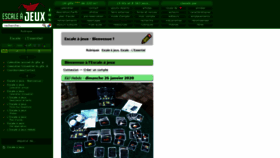 What Escaleajeux.fr website looked like in 2020 (4 years ago)