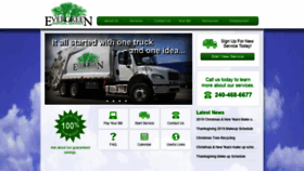 What Evergreendisposal.com website looked like in 2020 (4 years ago)