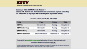 What Ettvproxies.com website looked like in 2020 (4 years ago)