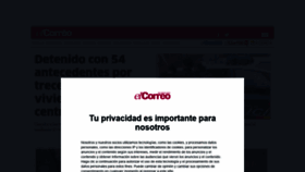 What Elcorreoweb.es website looked like in 2020 (4 years ago)