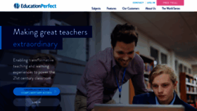 What Educationperfect.com website looked like in 2020 (4 years ago)