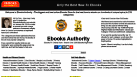 What Ebooksauthority.com website looked like in 2020 (4 years ago)