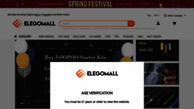 What Elegomall.com website looked like in 2020 (4 years ago)