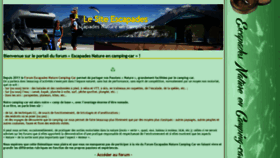 What Escapades-nature-camping-car.fr website looked like in 2020 (4 years ago)