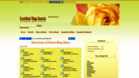 What Excellentblogsearch.com website looked like in 2020 (4 years ago)