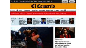 What Elcomercioperu.com.pe website looked like in 2020 (4 years ago)