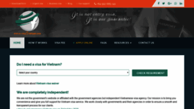 What E-visasvietnam.com website looked like in 2020 (4 years ago)