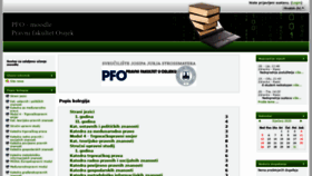 What E-student.pravos.hr website looked like in 2020 (4 years ago)
